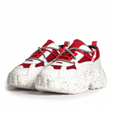 Sneakers Ultra Sole σε λευκό και κόκκινο it280820-23 3