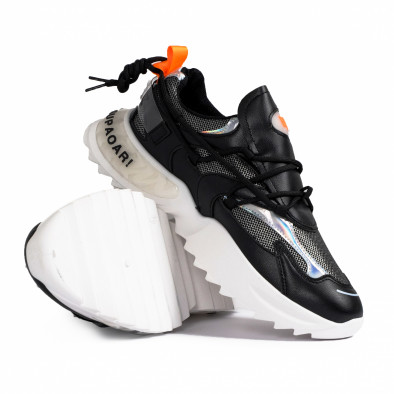 Chunky ανδρικά μαύρα sneakers gr020221-12 5