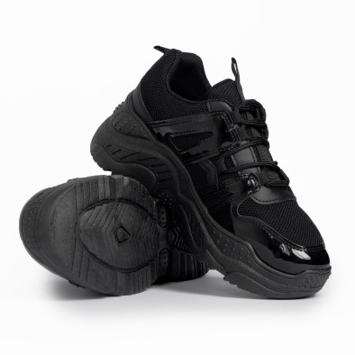 Γυναικεία μαύρα αθλητικά παπούτσια FM it280820-4 4
