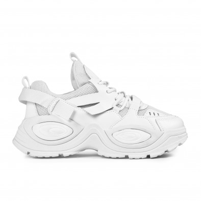 Γυναικεία λευκά sneakers Ultra Sole με δίχτυ it161121-2 2