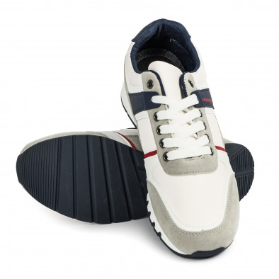 Naban  Ανδρικά λευκά sneakers 32105-2 it040723-5 4