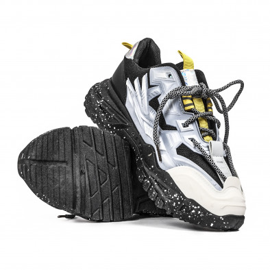 Ανδρικά γκρι sneakers Chunky Y09 gr090922-7 4