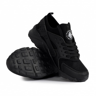Ανδρικά μαύρα sneakers Plus Size gr020221-16 4