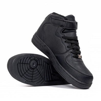 Ανδρικά μαύρα ψηλά sneakers Classic A03 gr090922-2 4