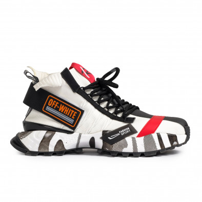 Destructured Chunky ανδρικά λευκά sneakers gr020221-15 3