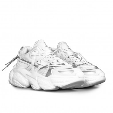 Ανδρικά λευκά sneakers Ultra Sole gr040222-2 3