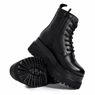 Γυναικεία μαύρα αρβυλάκια ultra sole it161220-17 4