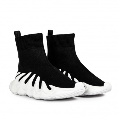Γυναικεία μαύρα sneakers κάλτσα U11YD 5069-2 it051021-14 3