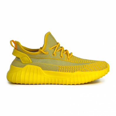 Ανδρικά ελαστικά κίτρινα αθλητικά παπούτσια it180820-6 2
