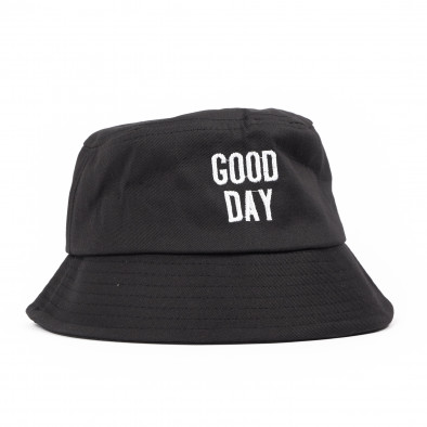 Ανδρικό μαύρο καπέλο Bucket gr110722-4 2