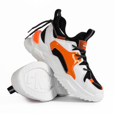 Chunky ανδρικά πορτοκαλιά sneakers gr020221-13 5