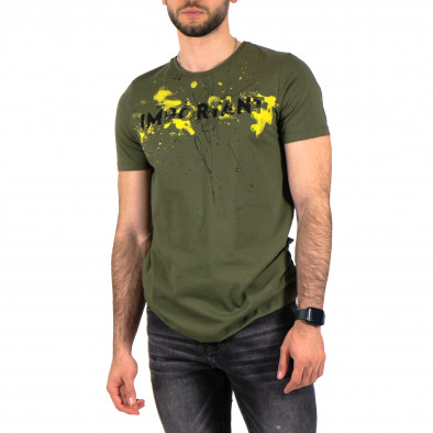 Ανδρική πράσινη κοντομάνικη μπλούζα Lagos 21299 tr250322-53 2