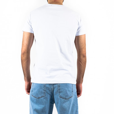 Ανδρική λευκή κοντομάνικη μπλούζα Belman it250322-9 3