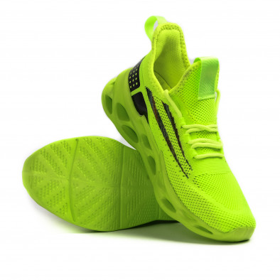 Γυναικεία πράσινα αθλητικά παπούτσια Chevron it210621-15 4