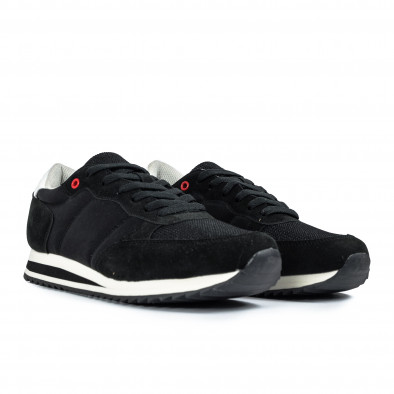 Ανδρικά μαύρα αθλητικά παπούτσια Flair R218-A it220322-10 3