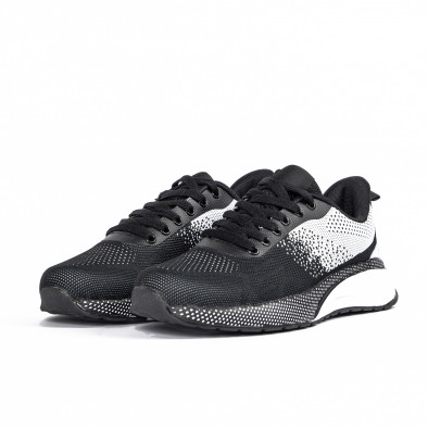 Ανδρικά αθλητικά παπούτσια σε μαύρο και λευκό  it270320-19 3