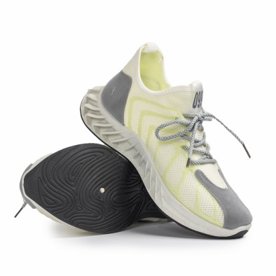 Ανδρικά λευκά αθλητικά παπούτσια Fashion gr080621-9 4