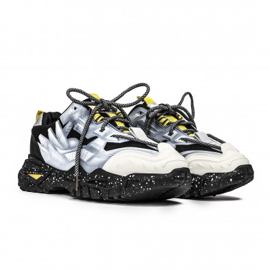 Ανδρικά γκρι sneakers Chunky Y09 gr090922-7 3