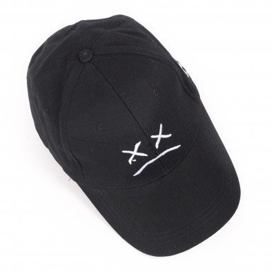 Ανδρικό μαύρο καπέλο μπέιζμπολ gr110722-2 2