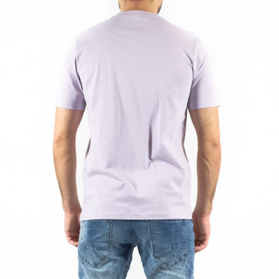 Ανδρική μωβ κοντομάνικη μπλούζα Breezy 22201070 tr250322-90 3