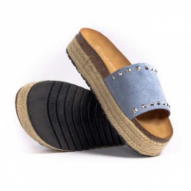 Sweet Shoes  Γυναικείες γαλάζιες παντόφλες  ZH6031-5 it260521-1 4