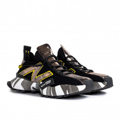 Slip-on ανδρικά μαύρα sneakers gr270421-32 3