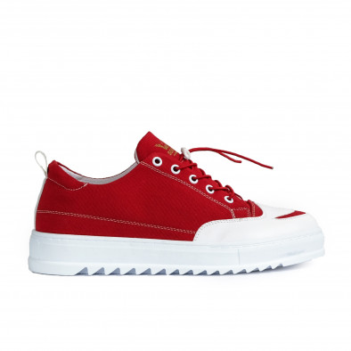 Ανδρικά κόκκινα πάνινα παπούτσια tr210721-3 2
