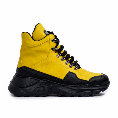 Ανδρικά κίτρινα sneakers Trekking design tr181120-1 2