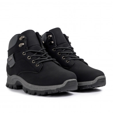 Ανδρικά μαύρα μποτάκια Trekking design it021120-1 3