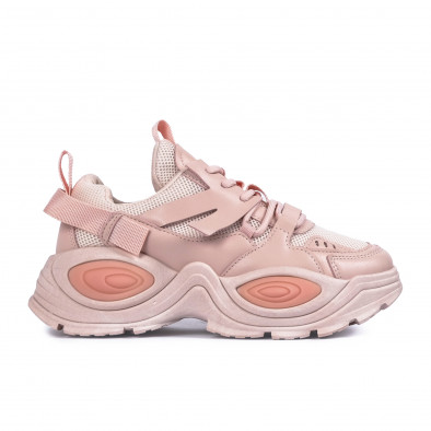 Γυναικεία ροζ sneakers Ultra Sole με δίχτυ RA111 it161121-1 3