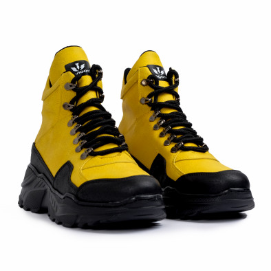 Ανδρικά κίτρινα sneakers Trekking design tr181120-1 3