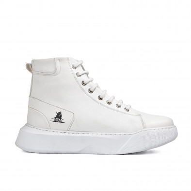 Ανδρικά λευκά ψηλά sneakers Boa 0155 tr061022-3 2