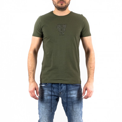 Ανδρική πράσινη κοντομάνικη μπλούζα Lagos 21319 tr250322-63 2