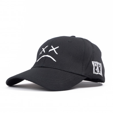 Ανδρικό μαύρο καπέλο μπέιζμπολ gr110722-2 3