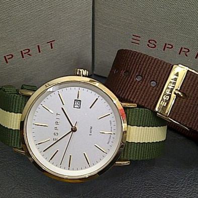 Ανδρικό ρολόι Esprit White Dial Yellow Gold Plated ES108361002 ES108361002 2