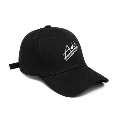 Ανδρικό μαύρο καπέλα μπέιζμπολ gr240221-2 2