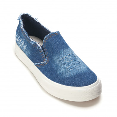 Ανδρικά γαλάζια sneakers Mondo Naturale it090616-14 3