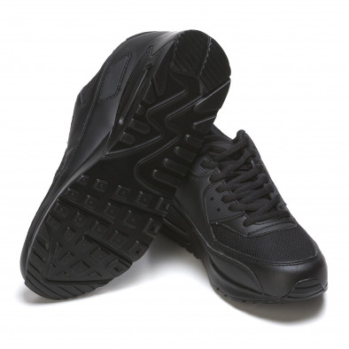 Ανδρικά μαύρα αθλητικά παπούτσια Fast Lee It050216-7 4