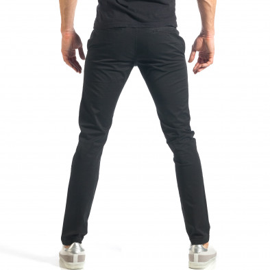Ανδρικό μαύρο παντελόνι Mastino it290118-48 3