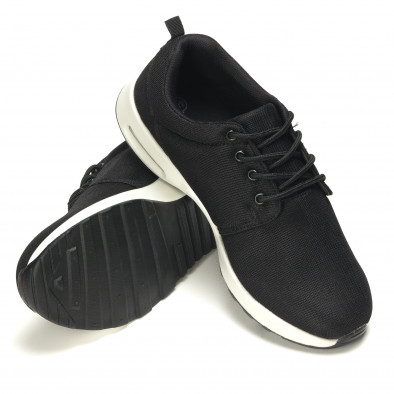 Ανδρικά μαύρα αθλητικά παπούτσια Reeca it050816-2 4