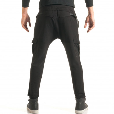 Ανδρικό μαύρο παντελόνι jogger ChRoy it181116-23 3
