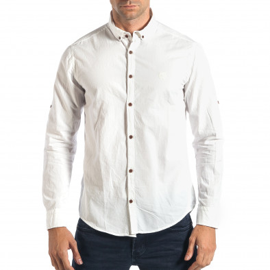 Ανδρικό λευκό πουκάμισο Mario Puzo tsf270917-1 2