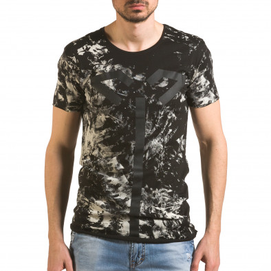 Ανδρική μαύρη κοντομάνικη μπλούζα 2Y Premium tsf060416-2 2