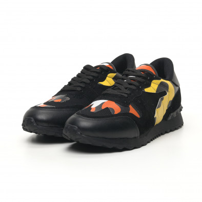 Ανδρικά μαύρα αθλητικά παπούτσια FM tr180320-28 3