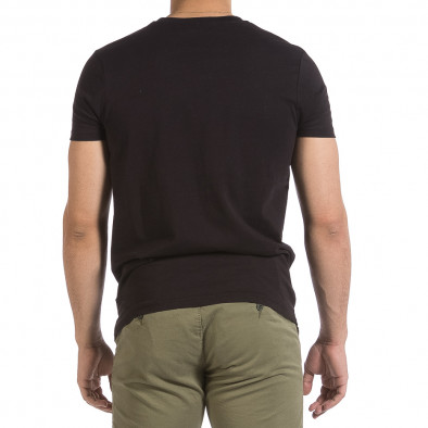 Ανδρική μαύρη κοντομάνικη μπλούζα Hey Boy it040621-10 3