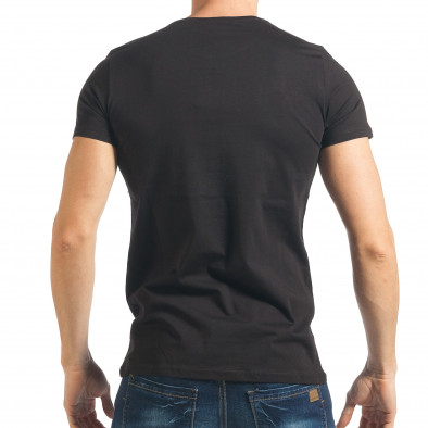 Ανδρική μαύρη κοντομάνικη μπλούζα Lagos tsf020218-70 3