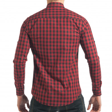 Ανδρικό κόκκινο πουκάμισο Mario Puzo tsf220218-5 4