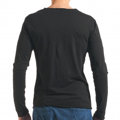 Ανδρική μαύρη μπλούζα Man it260416-49 3