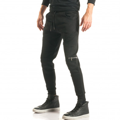 Ανδρικό μαύρο παντελόνι jogger New Dream it181116-4 4
