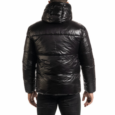 Ανδρικό μαύρο χειμωνιάτικο μπουφάν Duca Homme it301020-6 4